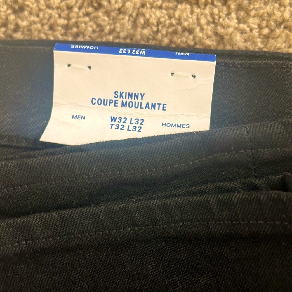 NWT!!Men’s h&m skinny fit black jeans  32x32